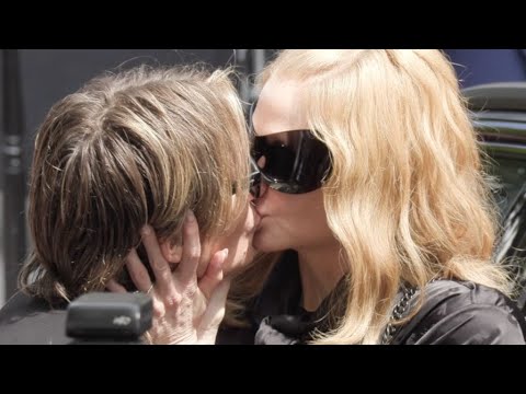 Nicole Kidman and Keith Urban at the Balenciaga Fashion Show in Paris