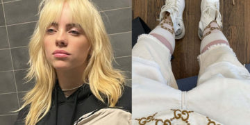 #OK! ბილი აილიშის ბეჟ ფერში გადაწყვეტილი იმიჯი! მომღერალი Gucci-ს სამოსით!