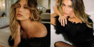 #OK! გლამურული ჰეილი ბოლდვინი! მოდელი Yves Saint Laurent-ის სამოსით!