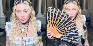 #OK! Madonna ძვირადღირებული ავტომობილის ფონზე! მომღერალი Jean Paul Gaultier-ის ტოპით!