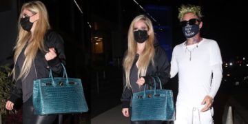 #OK! ავრილ ლავინის იშვიათი გამოჩენა! მომღერალი Hermes-ის ჩანთით!