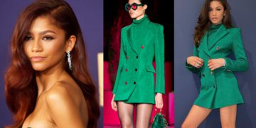 #OK! ზენდეია Pertegaz-ის მწვანე ბლეიზერს Bulgari-ის სამკაულებს უხამებს