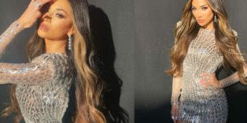 #OK! გლამურული ნიკოლ შერზინგერი: მომღერალი ბზინვარე კაბით!