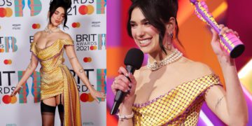 #OK! დუა ლიპა BRIT Awards-ის წითელ ხალიჩაზე ვივიენ ვესტვუდის კაბით გამოჩნდა