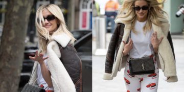 #OK! ეშლი რობერტსის ქუჩის სტილი: მომღერალი Fiorucci-ს ძვირადღირებული შარვლით!