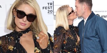 OK! პერიზ ჰილტონი საქმროსთან, კარტერ რუმთან ერთად Tribeca Film Festival-ზე!