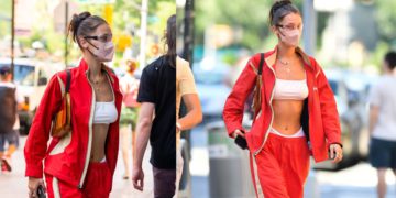 #OK! ბელა ჰადიდი Stussy-ის ძვირადღირებული ორეულით! მოდელის სპორტული სტილი!