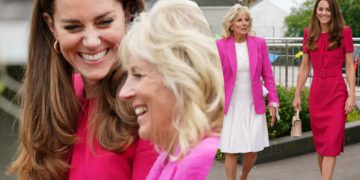 #OK! ქეით მიდლტონი და ჯილ ბაიდენი ადგილობრივი სკოლის მოსწავლეებს შეხვდნენ