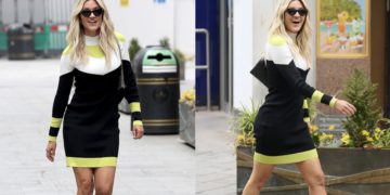 #OK! ეშლი რობერტსი Ganni-ს კაბას Nasty Gal-ის ფეხსაცმელს და Yves Saint Laurent-ის ჩანთას უხამებს!