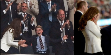 #OK! ქეით მიდლტონი, პრინცი უილიამი და პრინცი ჯორჯი იტალია-ინგლისის თამაშს დაესწრნენ