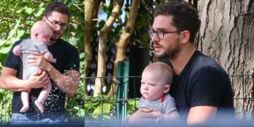 #OK! პაპარაცებმა კიტ ჰარინგტონისა და როუზ ლესლის შვილი პირველად დააფიქსირეს