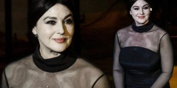 #OK! 56 წლის მონიკა ბელუჩის გლამურული გამოჩენა და პერფორმანსი თეატრში (ვიდეო)