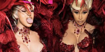 #OK! Cardi B-ს ცეცხლოვანი იმიჯი Thierry Mugler: Couturissime Exhibition-ზე!
