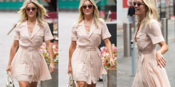 #OK! შემოდგომის სტილის ინსპირაცია ეშლი რობერტსისგან: ვარსკვლავი Reiss-ის კაბით!