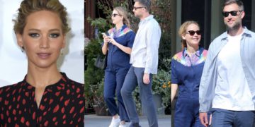 #OK! ორსული ჯენიფერ ლოურენსის იშვიათი გამოჩენა: მსახიობი მეუღლესთან, კუკ მარუნისთან ერთად!