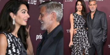 #OK! 60 წლის ჯორჯ კლუნი მეუღლესთან ერთად The Tender Bar-ის პრემიერას დაესწრო