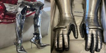 #OK! “ბალენსიაგას” ლითონის ჩექმები და ხელთათმანები 2021 წლის შემოდგომა/ზამთრის კოლექციიდან