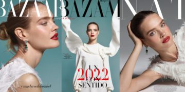 #OK! ნატალია ვოდიანოვა ესპანური Harper’s Bazaar-ის 2022 წლის იანვრის ნომრის გარეკანზე