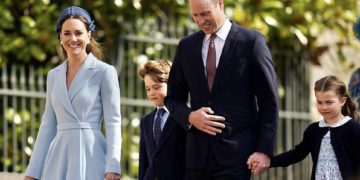 #OK! ქეით მიდლტონი და პრინცი უილიამი შვილებთან ერთად სააღდგომო წირვას დაესწრნენ