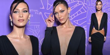 #OK! ბელა ჰადიდის მორიგი გლამურული გამოჩენა “ვერსაჩეს” ვინტაჟური კაბით კანის კინოფესტივალზე