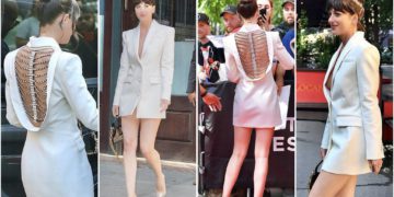 #OK! დაკოტა ჯონსონი Tribeca-ს ფილმის ფესტივალზე Area-ს კაბით გამოჩნდა