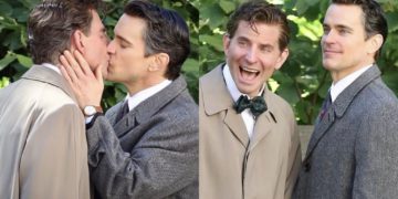 #OK! უახლესი კადრები: ბრედლი კუპერი და მეთ ბომერი გადასაღებ მოედანზე