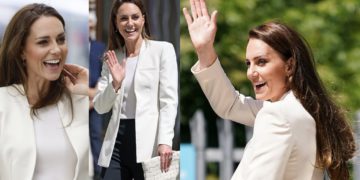 #OK! ქეით მიდლტონი Zara-ს თეთრი ბლეიზერით, რომლის ღირებულებაც სულ რაღაც £50-ია