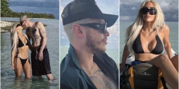 #OK! კიმ კარდაშიანის და პიტ დევიდსონის “ზღაპრული არდადეგები” – წყვილი სანაპიროზე გადაღებულ უახლეს ფოტოებს აქვეყნებს