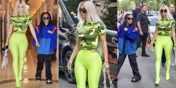 #OK! კიმ კარდაშიანის მორიგი გამოჩენა “ბალენსიაგას” სამოსით – რეალითი შოუს ვარსკვლავი ქალიშვილთან ერთად