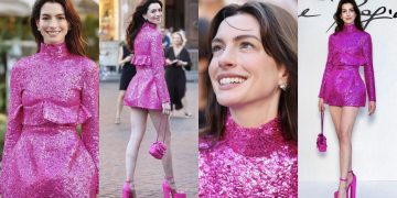 #OK! ენ ჰეტევეი “ვალენტინოს” ჩვენებას დაესწრო – ვარსკვლავის თვალისმომჭრელი იმიჯი და უახლესი კადრები რომიდან