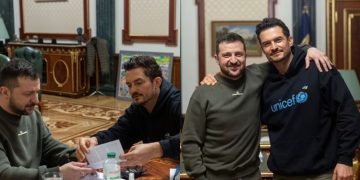 #OK! ორლანდო ბლუმი კიევში, ვოლოდიმერ ზელენსკისთან შესახვედრად ჩავიდა!