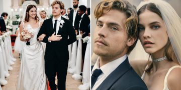 #OK! ბარბარა პალვინის და დილან სპრაუსის ქორწილის ექსკლუზიური ფოტოები Vogue-ისთვის