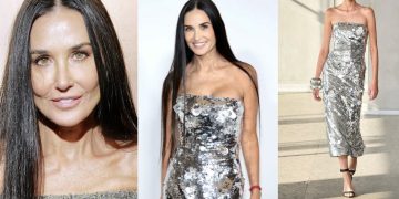 #OK! 60 წლის დემი მურის თვალისმომჭრელი გამოჩენა Carolina Herrera-კაბით ამერიკის დიზაინერთა საბჭოს დაჯილდოებაზე