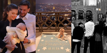 #OK! „დამიანეს გაქრისტიანება“ – ხვიჩა კვარაცხელიამ და ნიცა თავაძემ შვილი მონათლეს