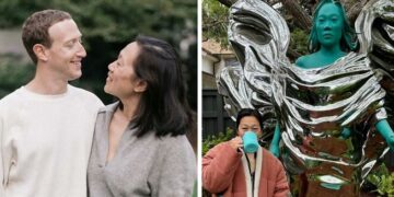 #OK! მარკ ცუკერბერგმა სახლის  ეზოში ცოლის ქანდაკება დადგა