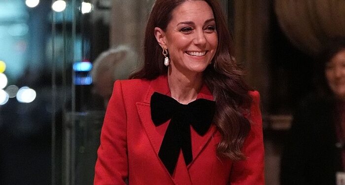 The Princess of Wales arrives for the Together At Christmas carol service at Westminster Abbey in London. Picture date: Friday December 6, 2024.