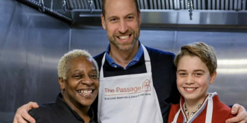 #OK! პრინცმა უილიამმა და მისმა ვაჟმა ღარიბებისთვის საშობაო სადილი მოამზადეს